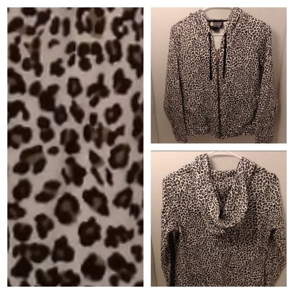 ChristineAlexander bling cheetah hoodie - Picture 1 of 7